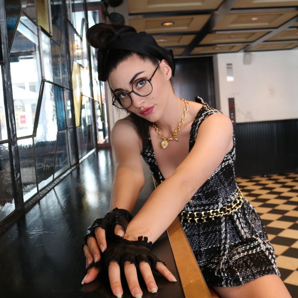 Storets Yuri Tweed Vest Romper.